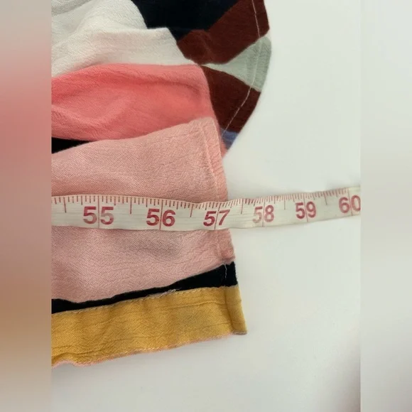 Billabong Rainbow Gate Maxi Boho Beachy Geometric Flowy Resort Dress Size M - Picture 12 of 12